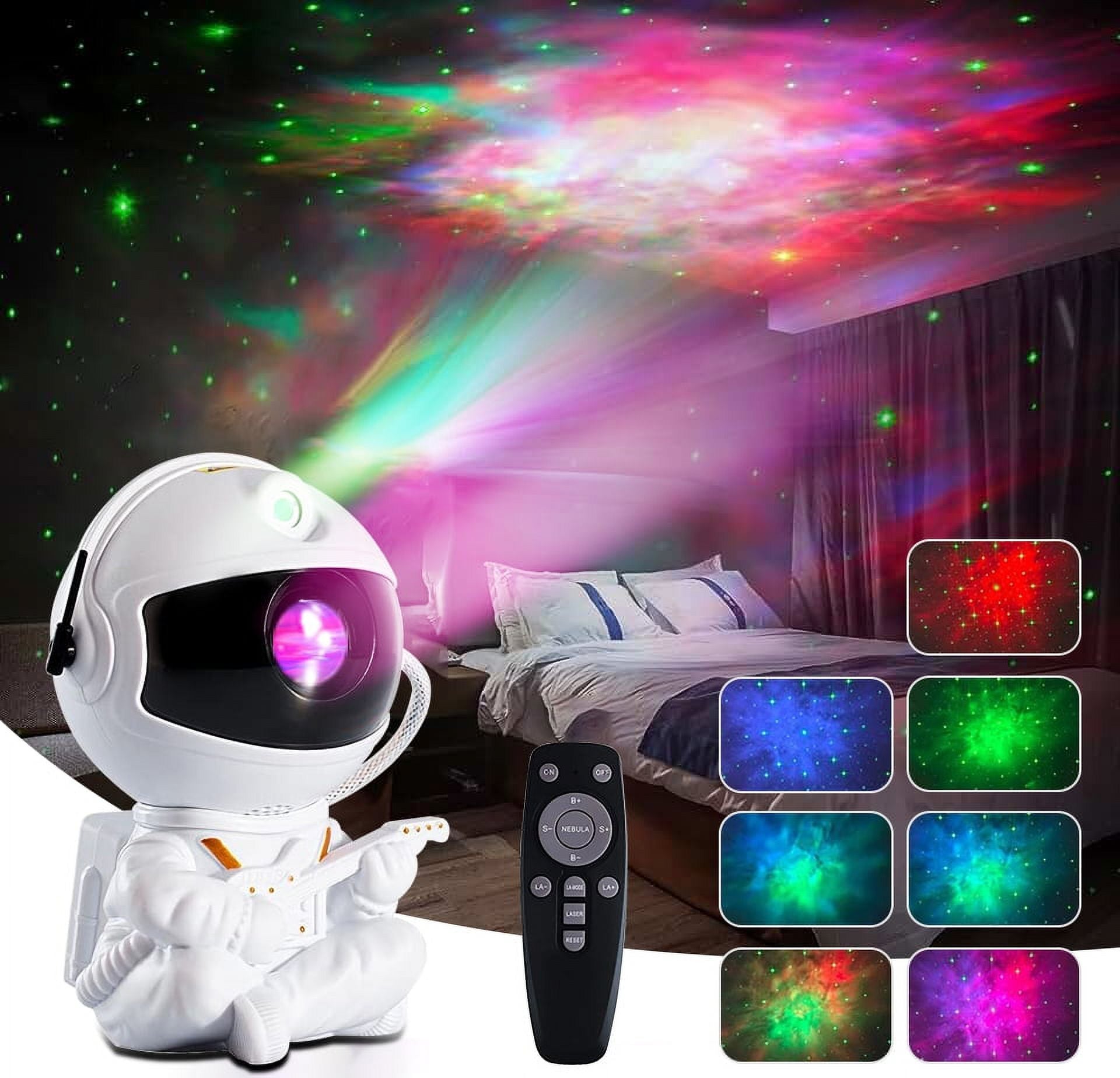 Lampara Astronauta Proyector De Galaxia