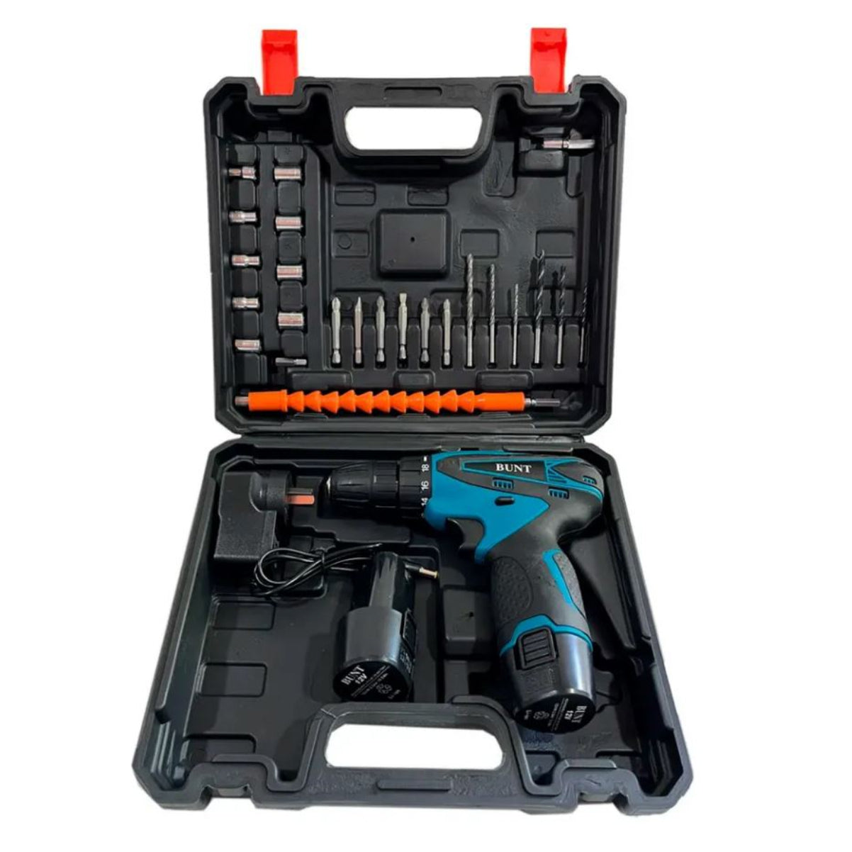 Kit Completo de Herramientas: Taladro 12V Inalámbrico + Maletín de Transporte